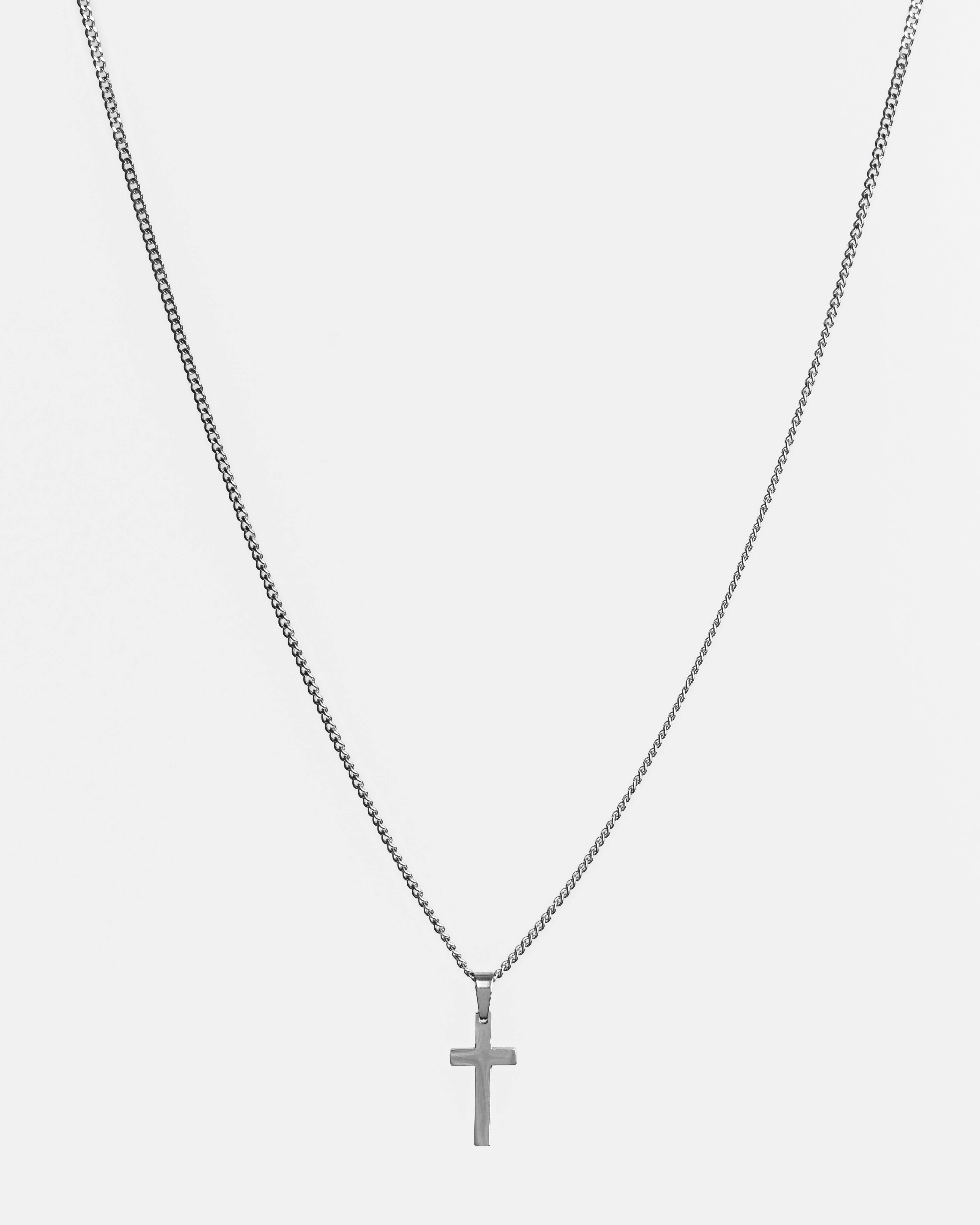 Cross Cuban Link Chain