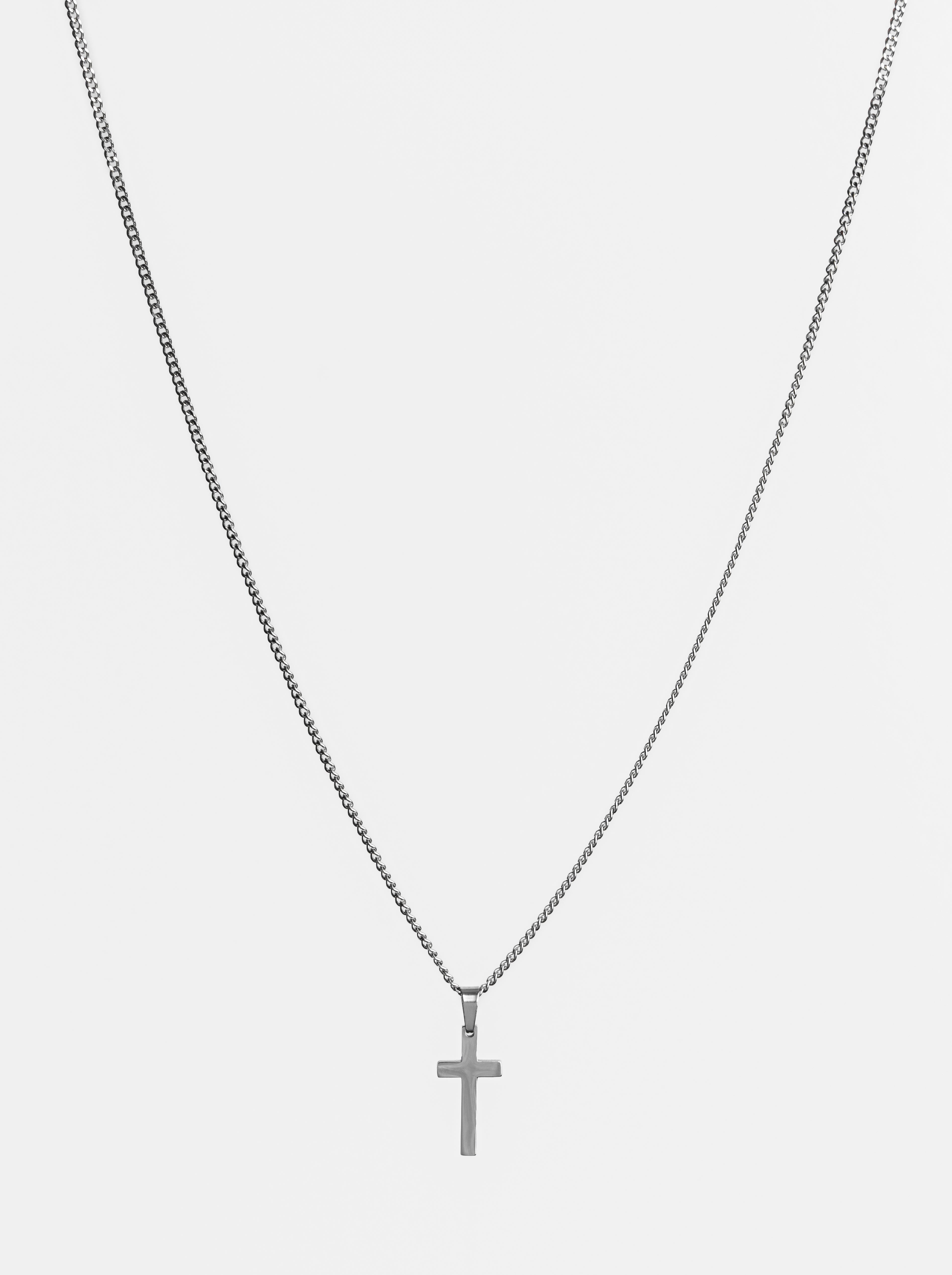 Cross Cuban Link Chain