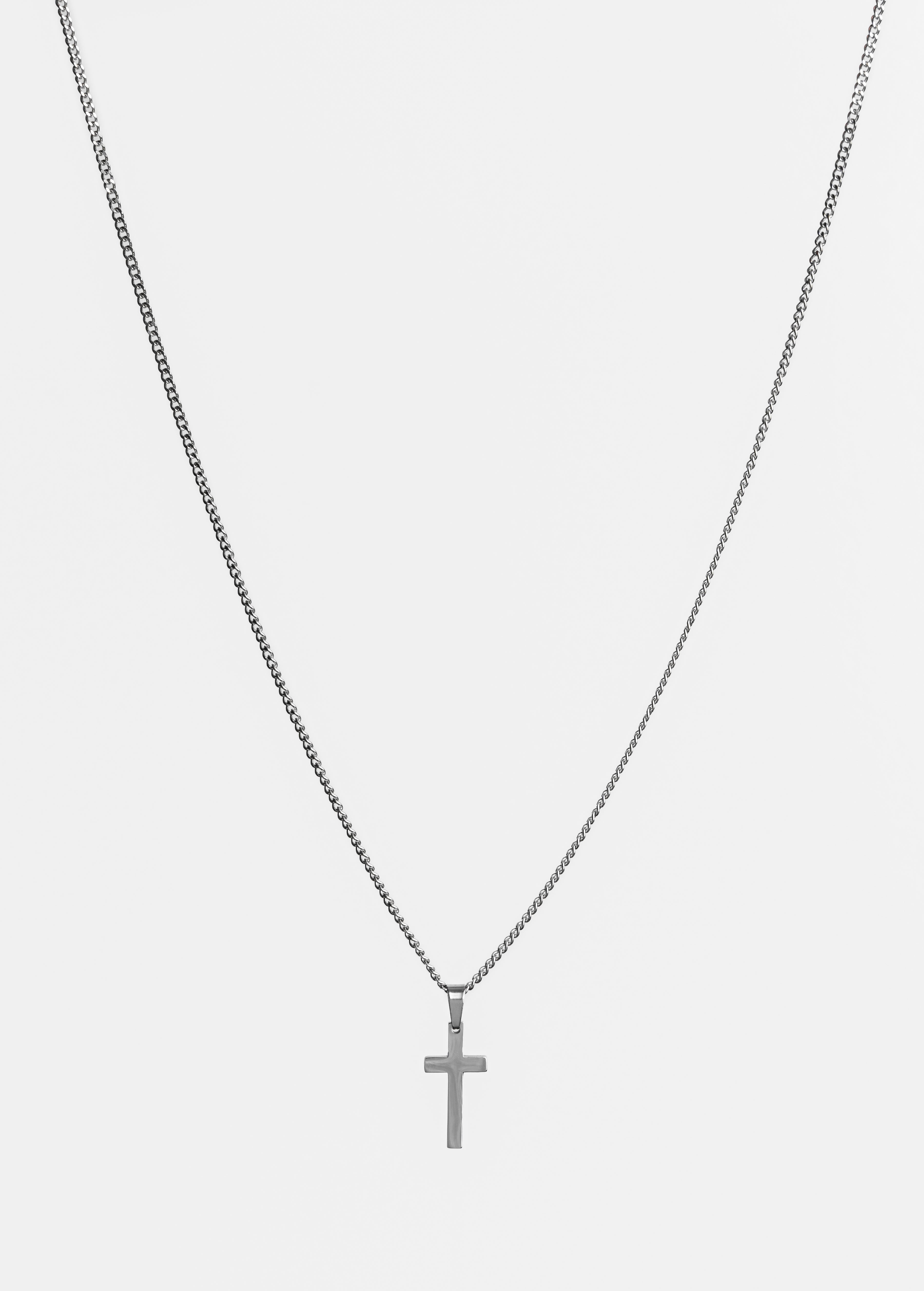 Cross Cuban Link Chain