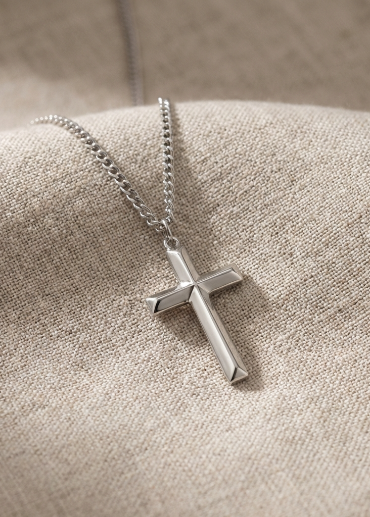 Cross necklace men