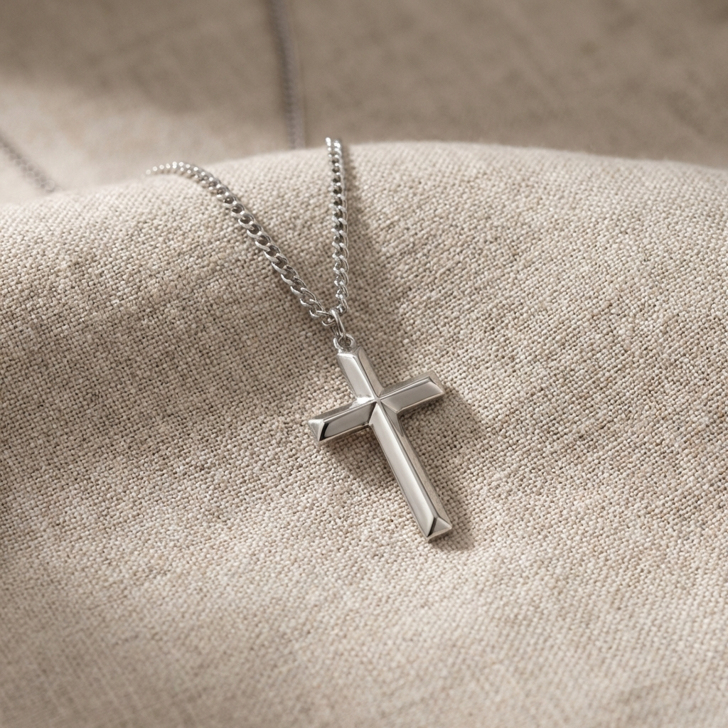 Cross necklace men
