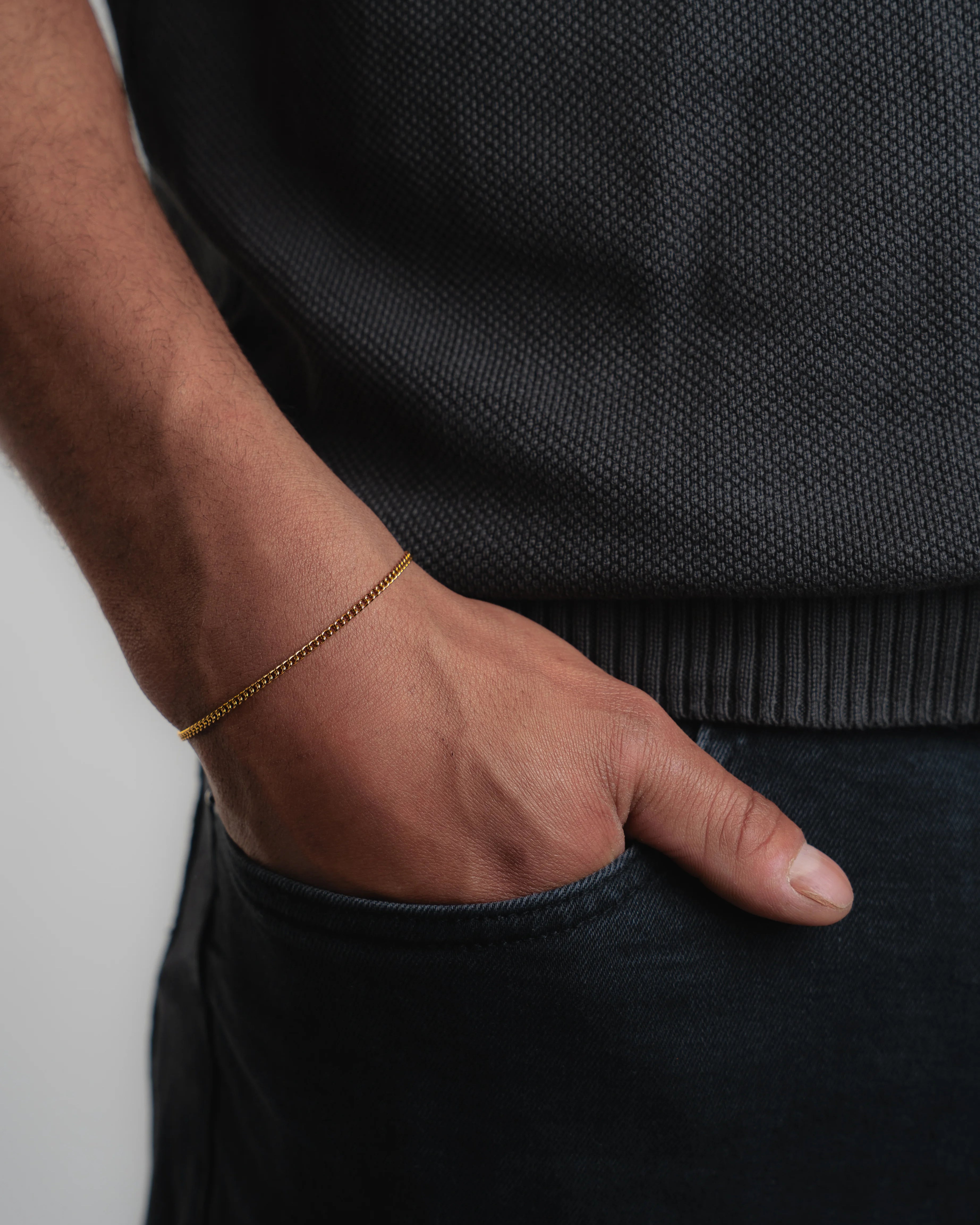 Cuban Bracelet 2MM in Gold