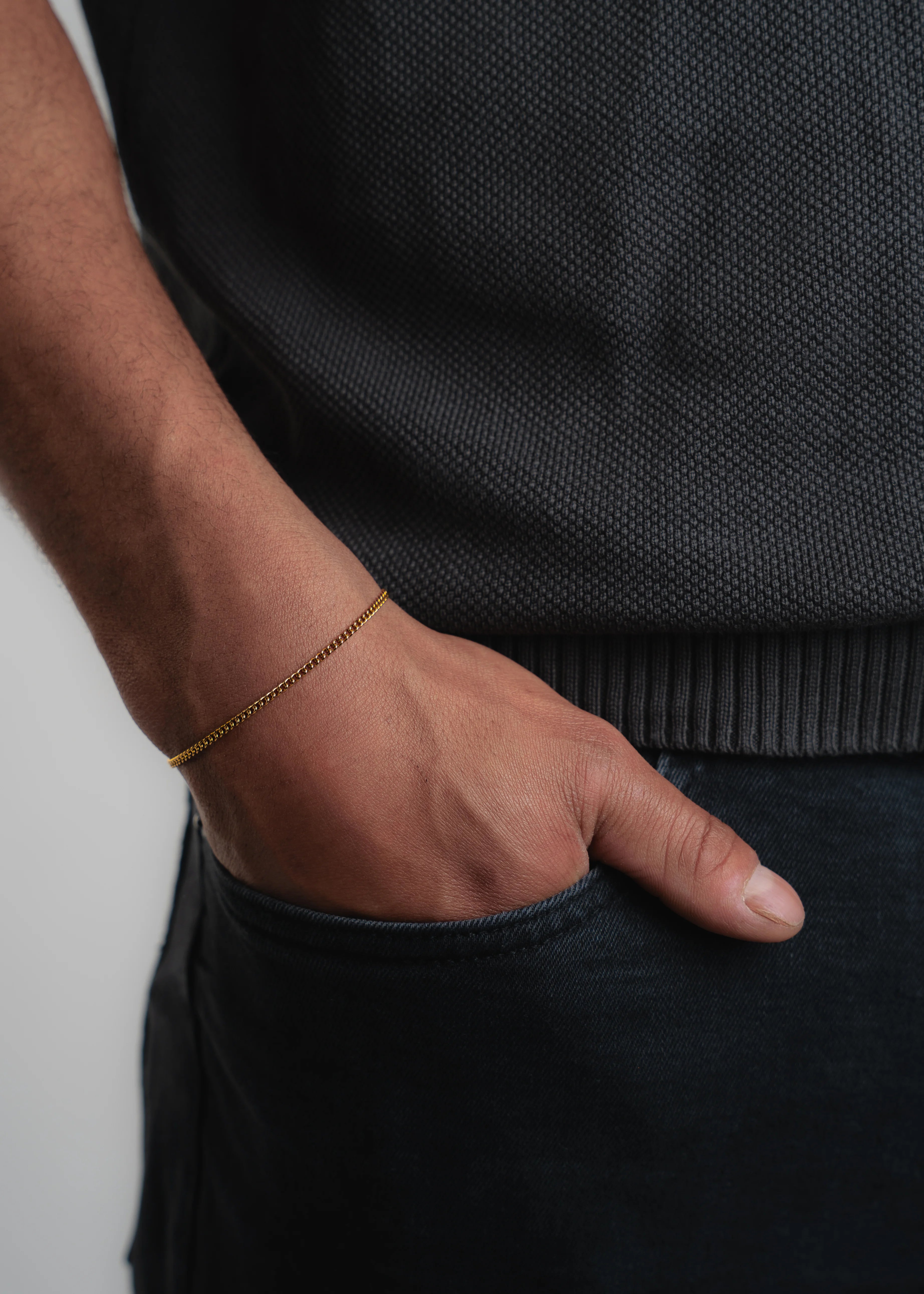 Cuban Bracelet 2MM in Gold