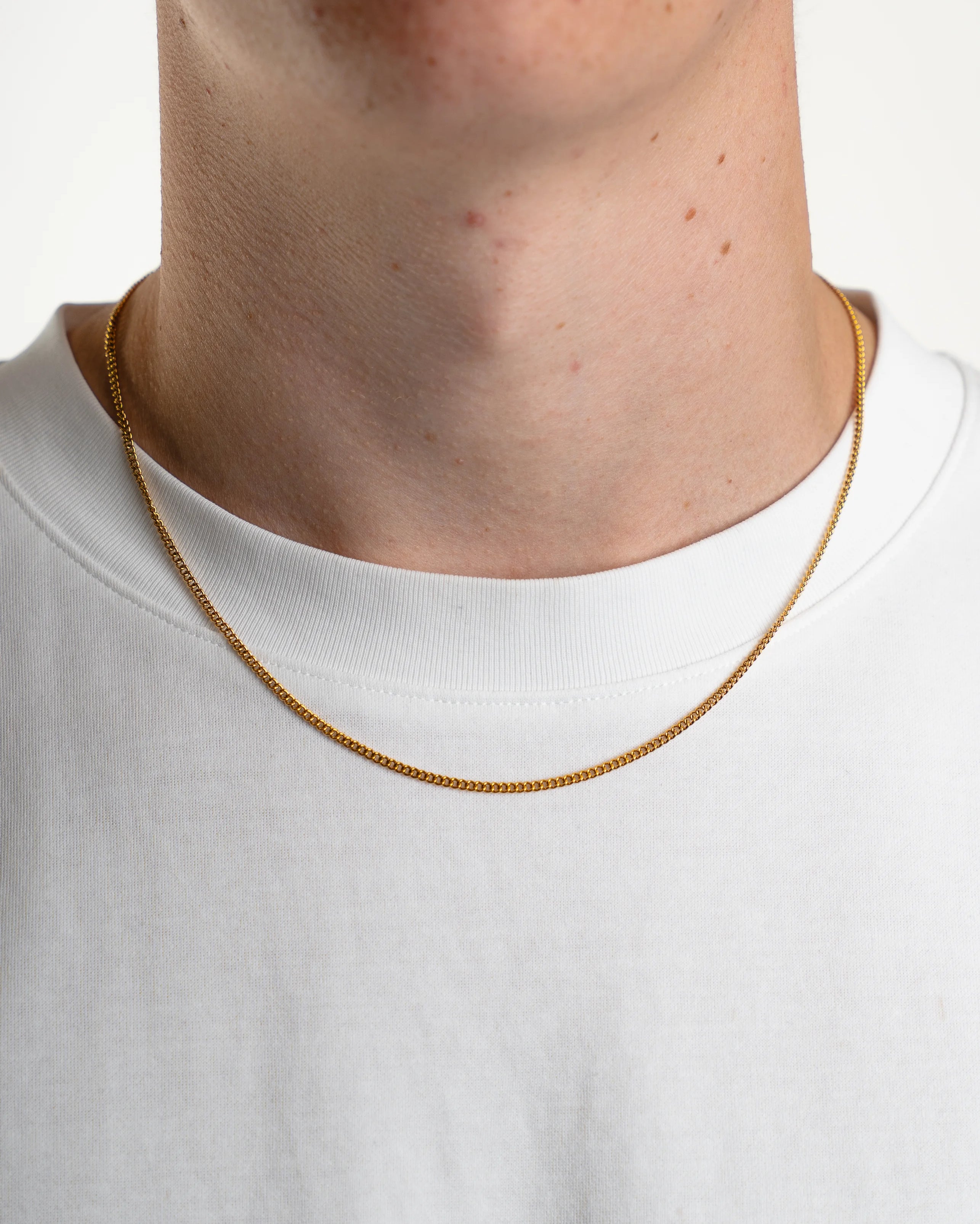 Cuban Link Chain 2MM in Gold