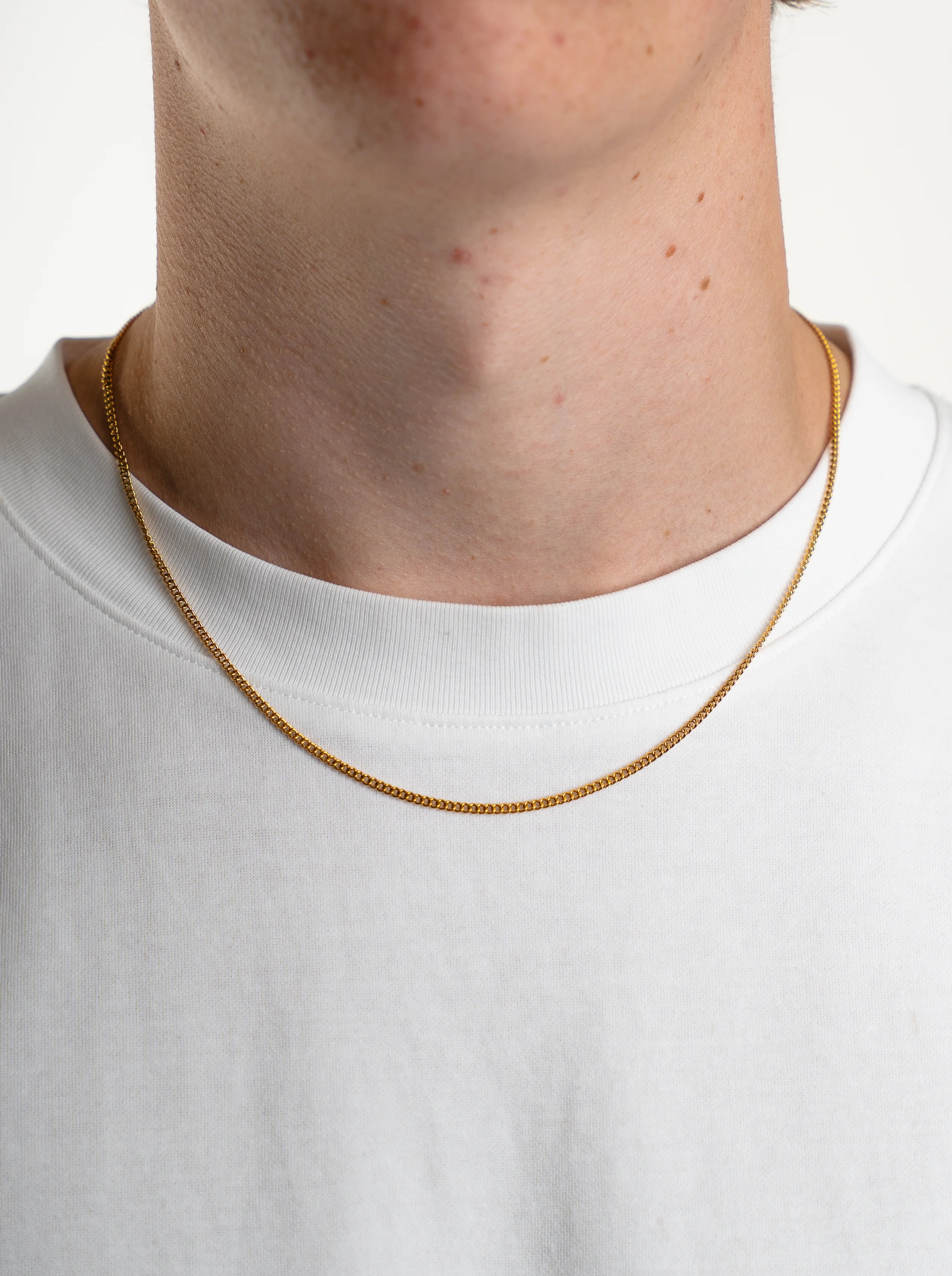 Cuban Link Chain 2MM in Gold