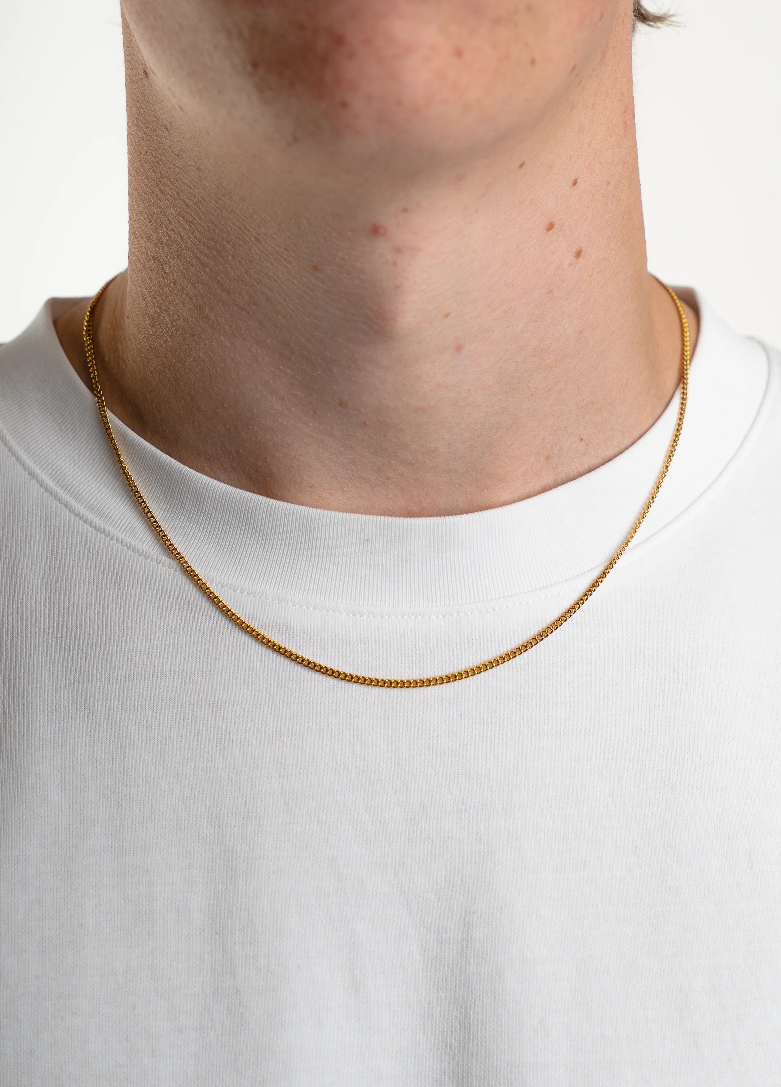 Cuban Link Chain 2MM in Gold