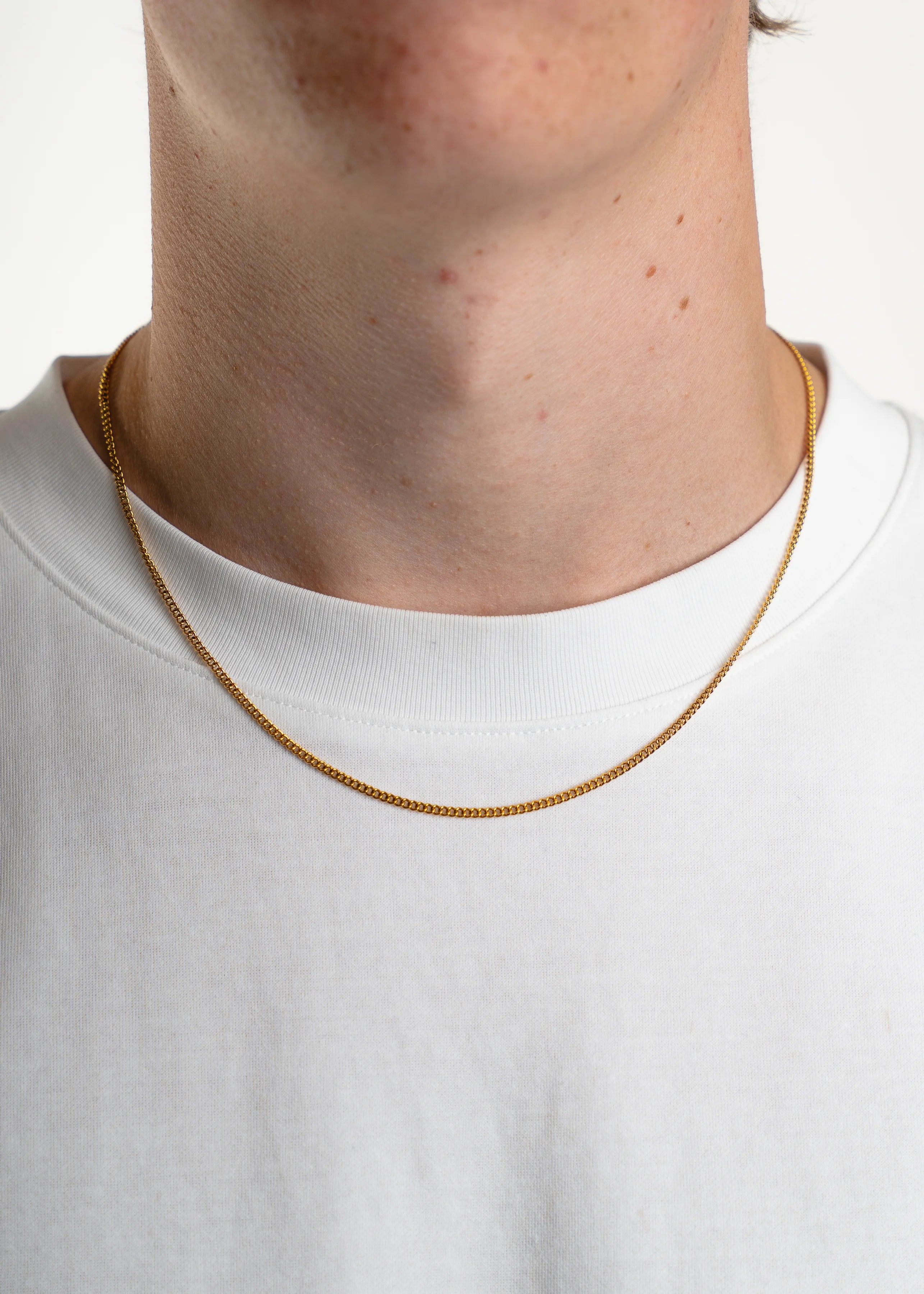 Cuban Link Chain 2MM in Gold