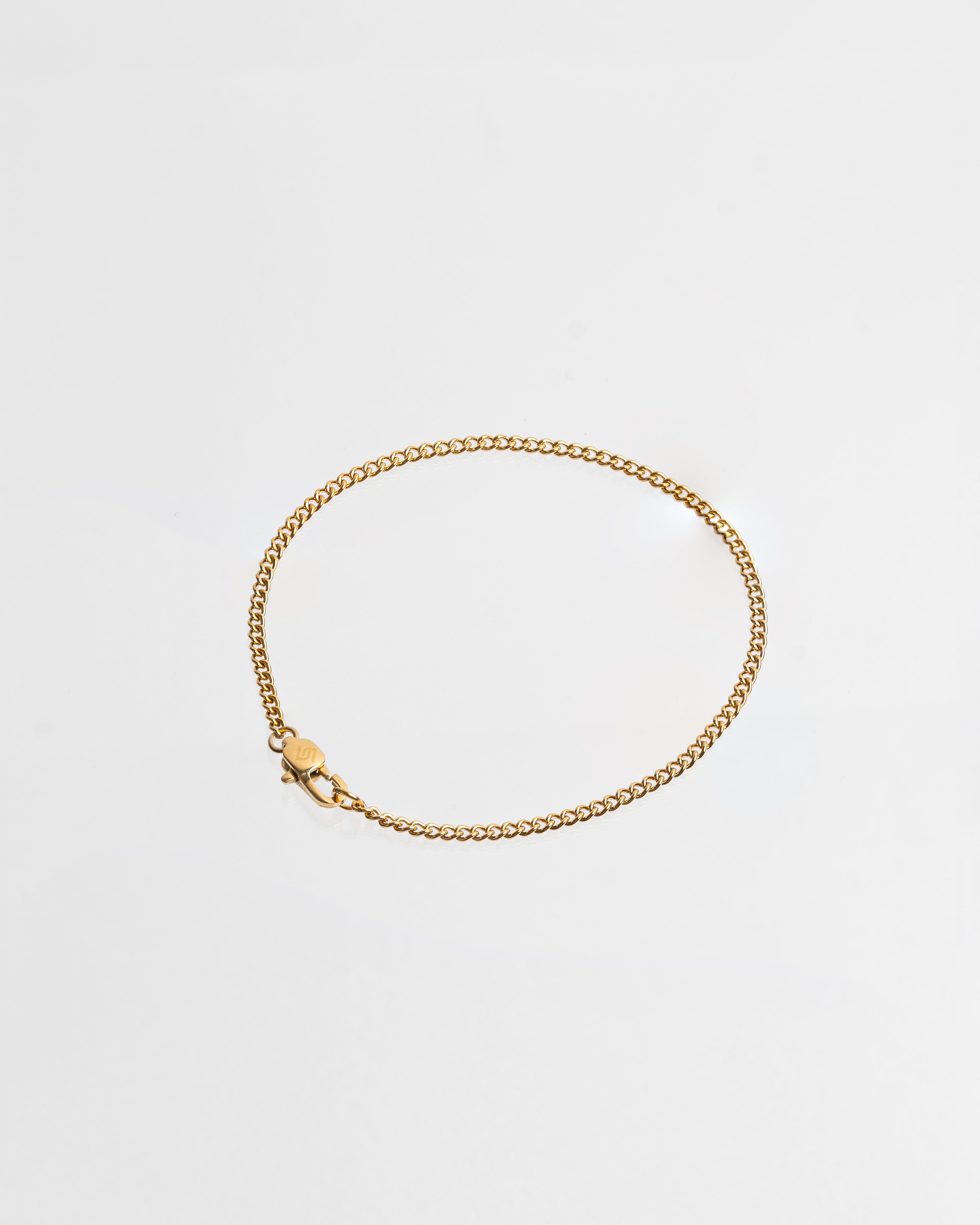 Cuban link bracelet 2mm Goudkleur