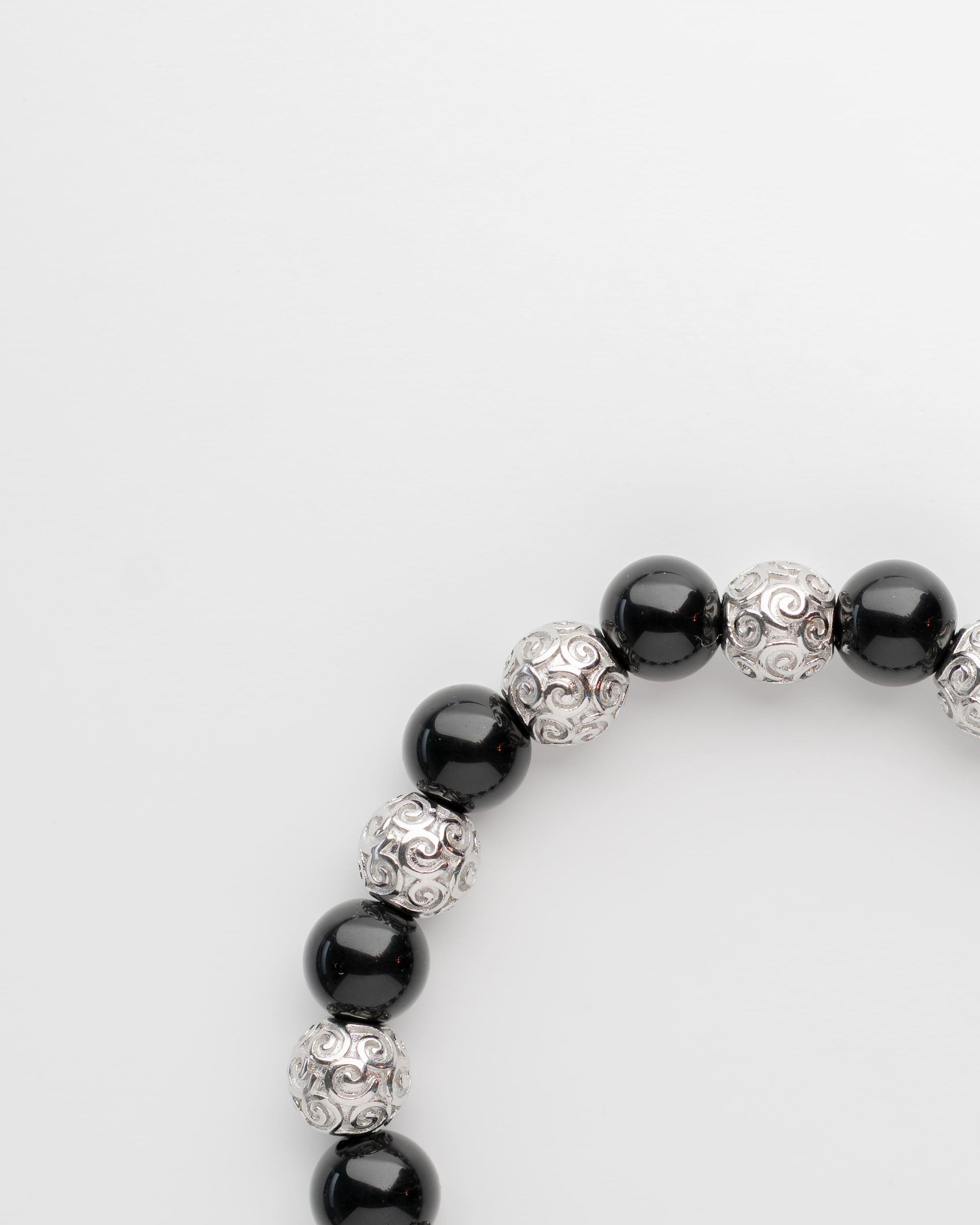 Kralenarmband Onyx Tribal Bracelet 8MM Detail