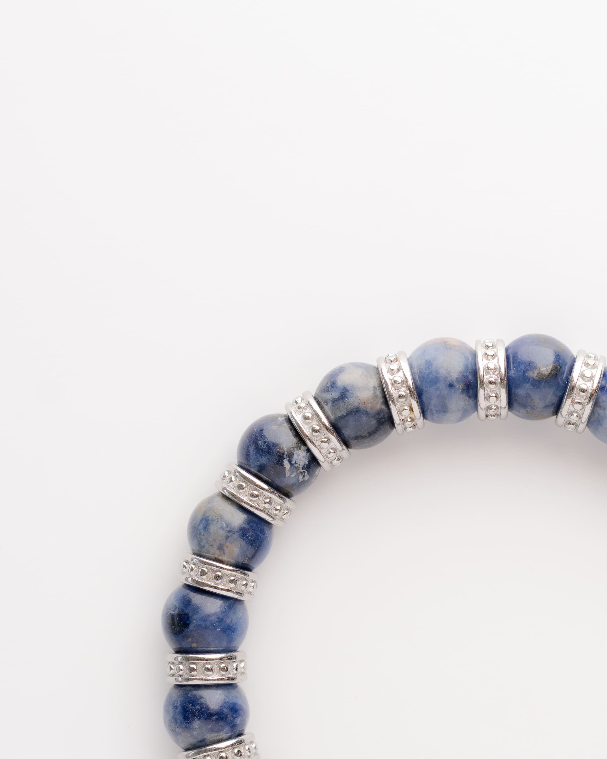 Midnight Lapis Kralenarmband 8MM Detail