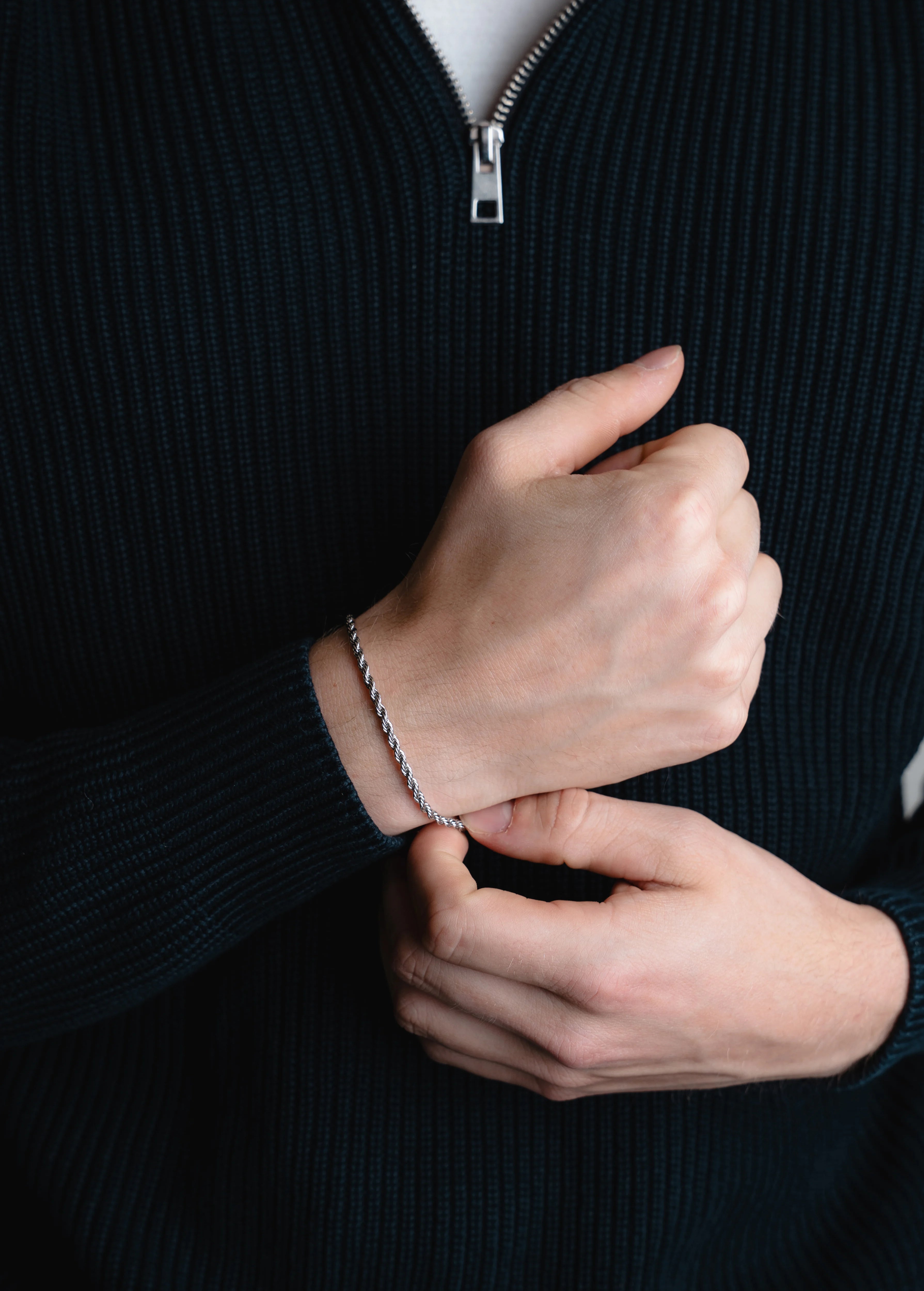 Rope Bracelet zilver