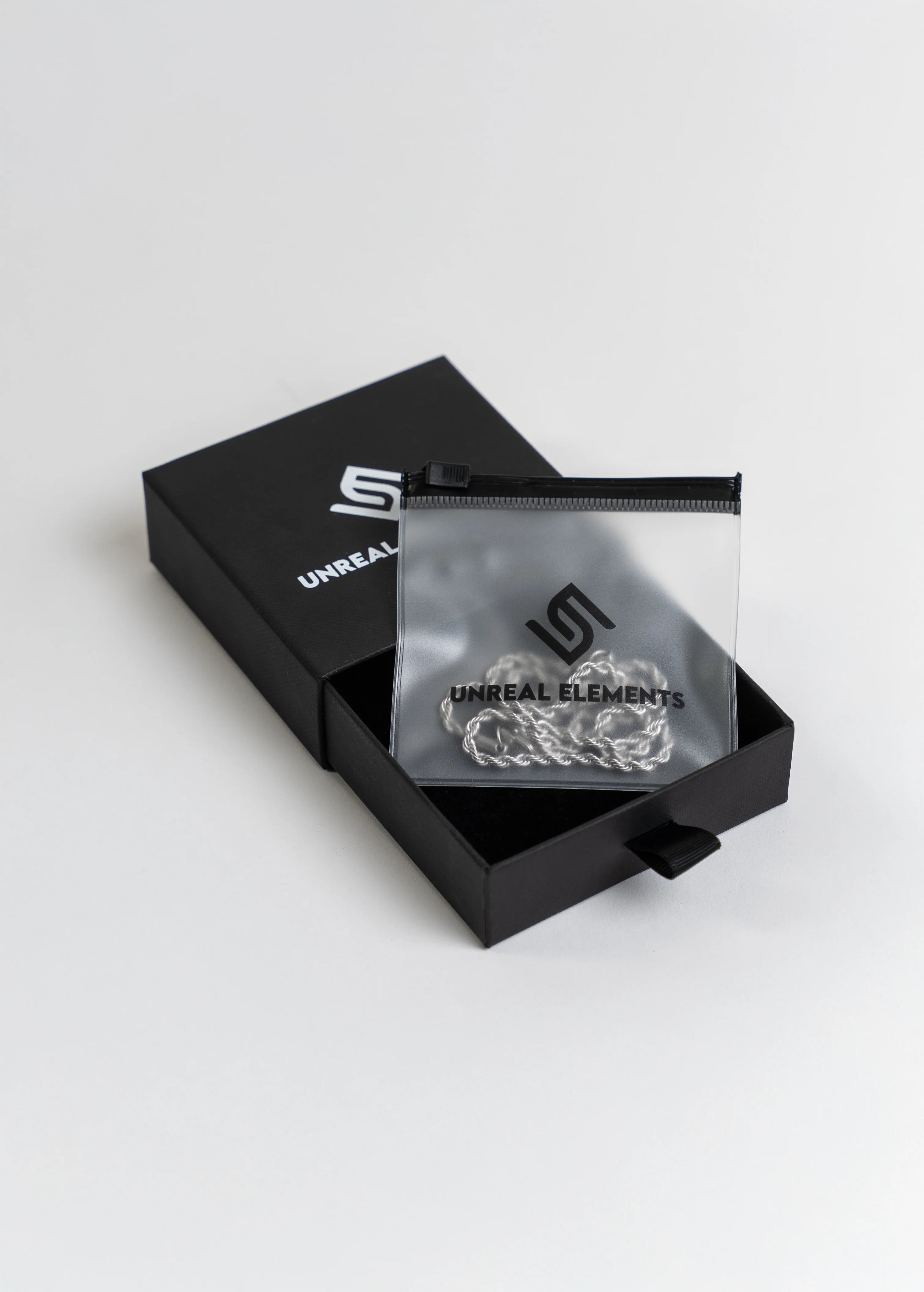 Rope Chain 3MM in Silver in verpakking