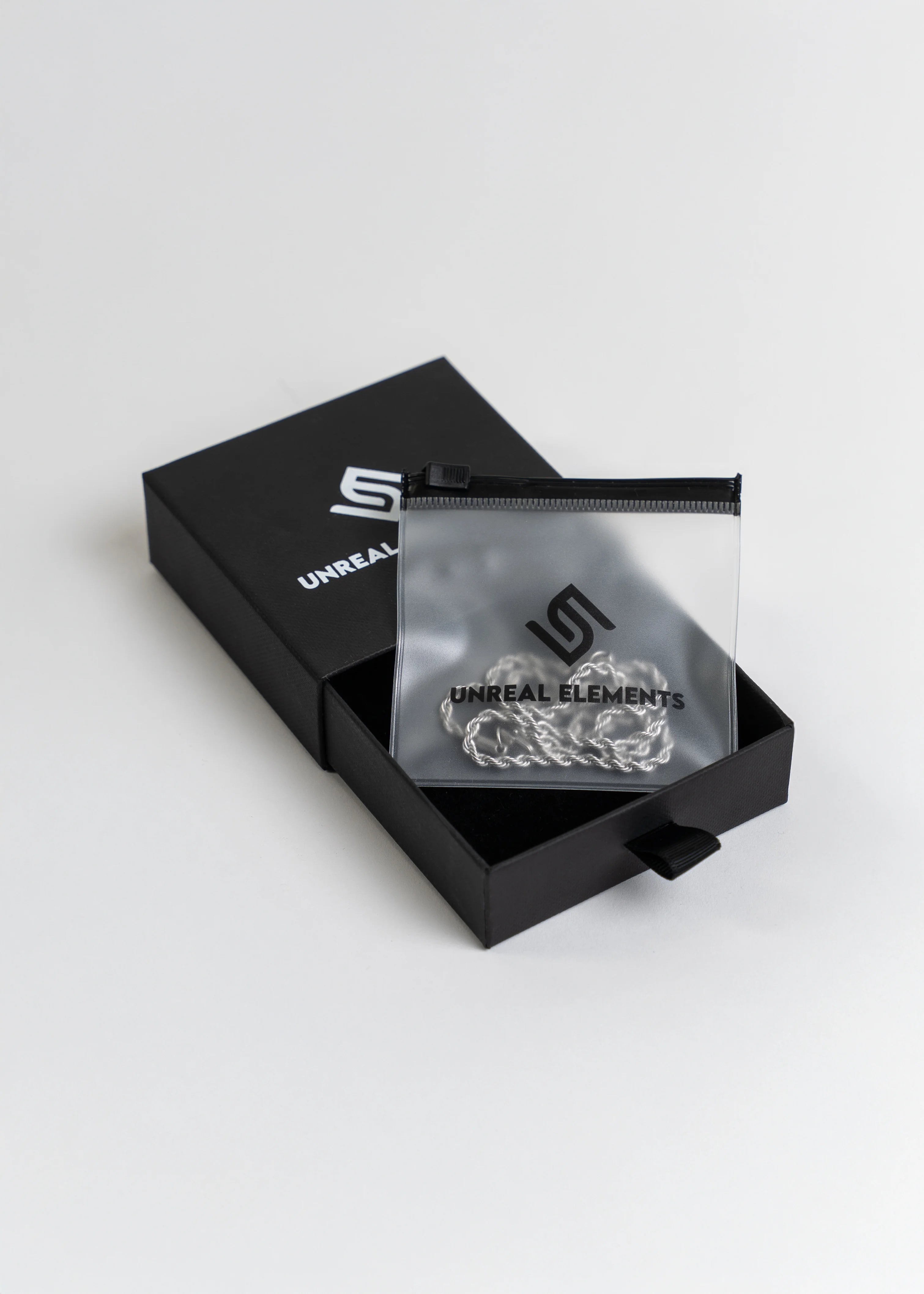 Rope Chain 3MM in Silver in verpakking