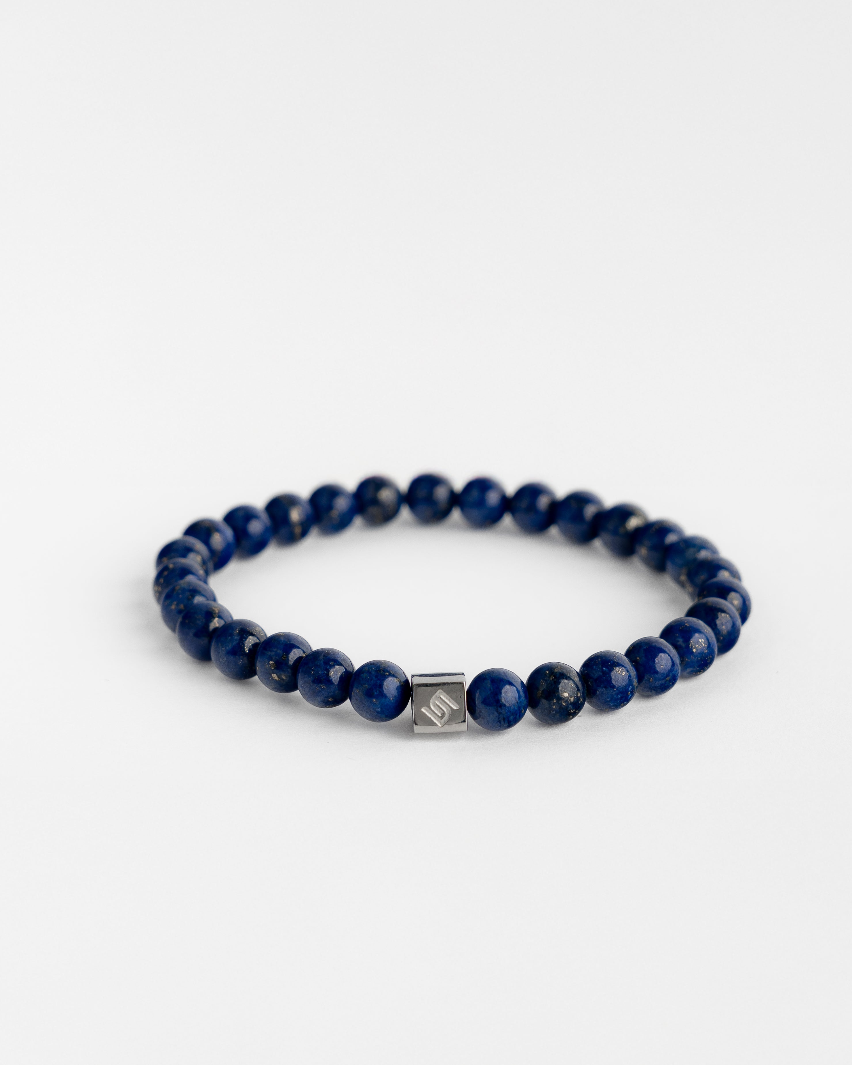 Sodaliet Kralen Armband Heren 6MM
