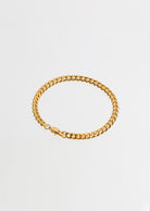 5mm Cuban Link armband in Goudkleur