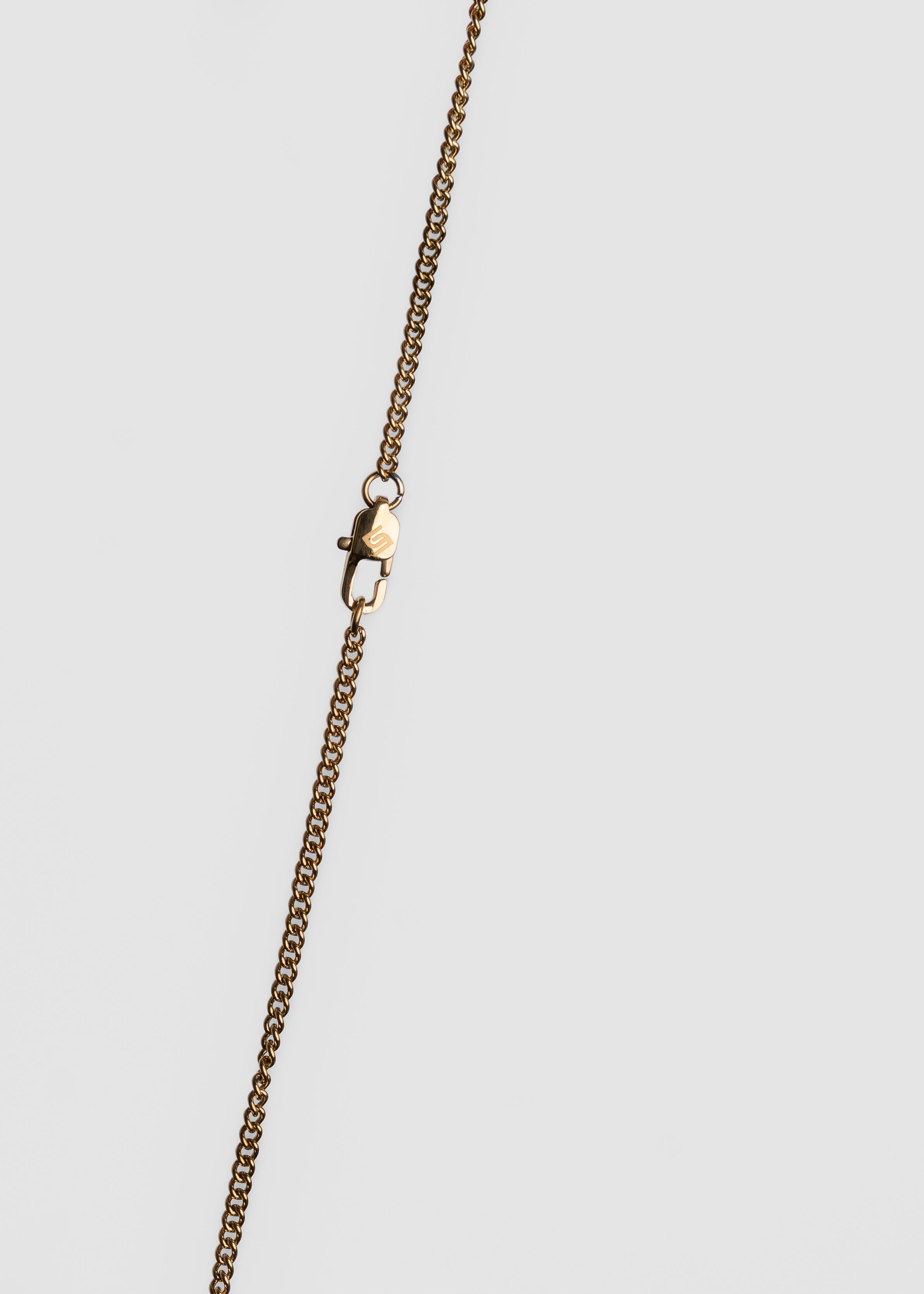 Cuban Link Necklace detail logo