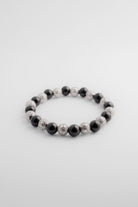 Kralenarmband Onyx Tribal Bracelet 8MM zijaanzicht