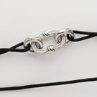 Nexus Touw Armband Zwart Verstelbaar