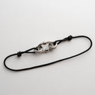 Nexus Touw Armband Zwart Vooraanzicht