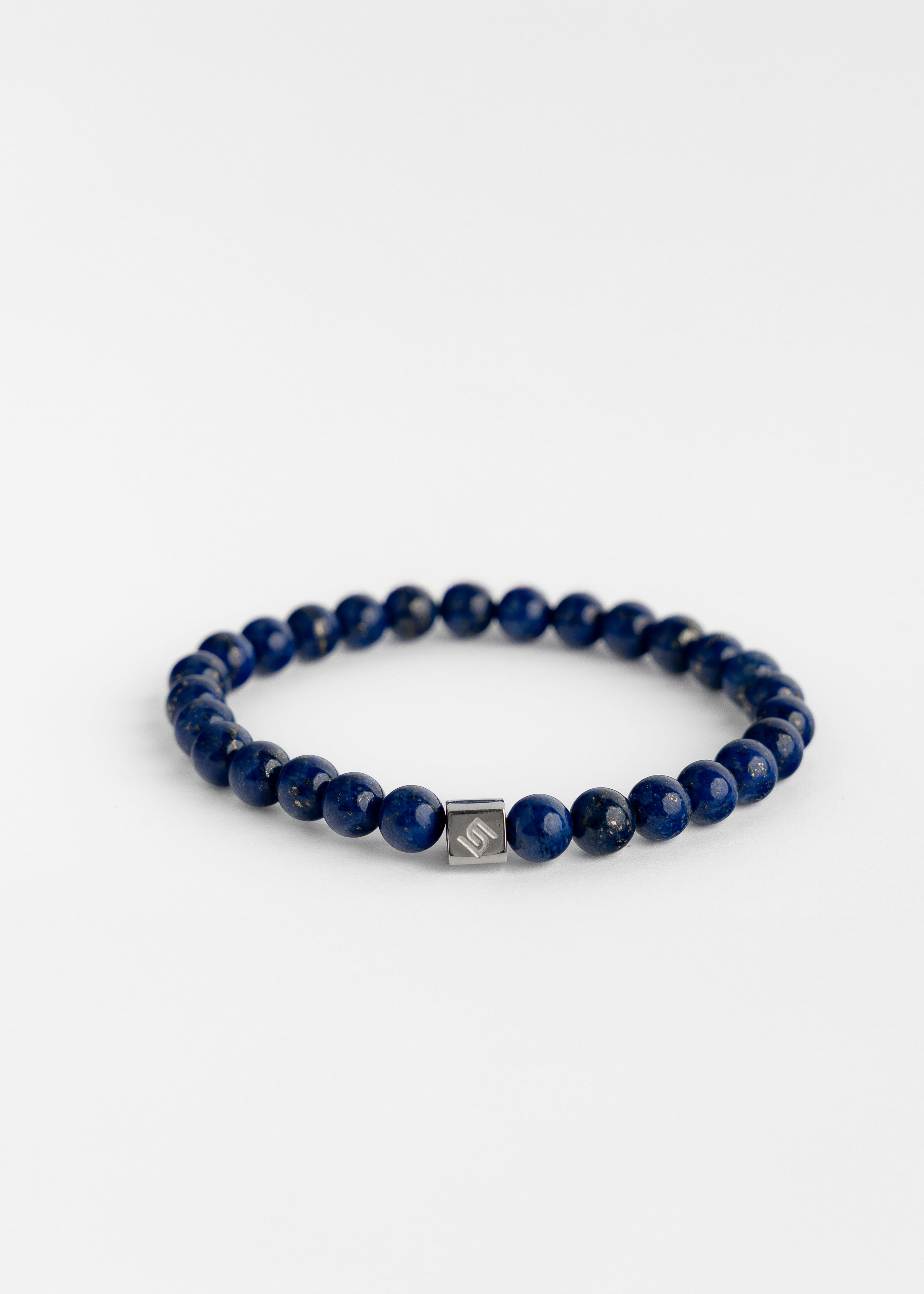 Sodaliet Kralen Armband Heren 6MM